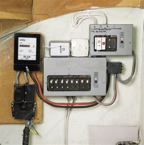 electric meter to fuse box|consumer unit inside meter box.